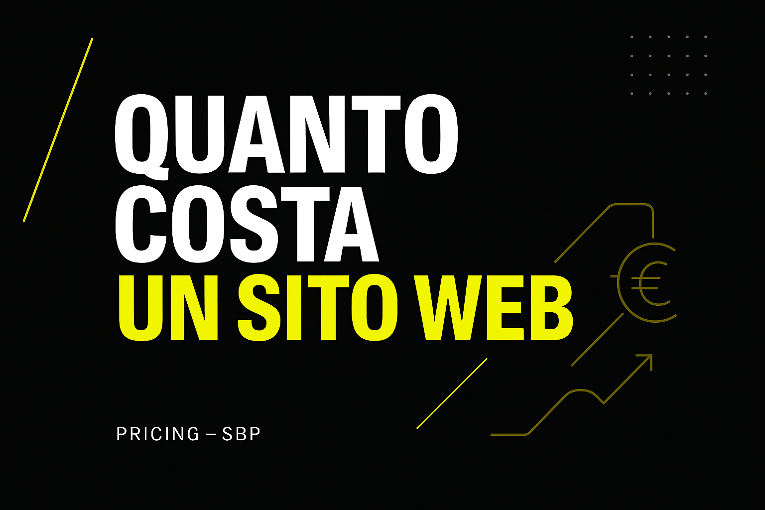 Quanto costa un sito web professionale nel 2026